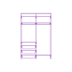 Fixtures Shelves Shelving Ikea Algot Wall Upright System 52 Inch Baskets Contour Svg Vector, Free Vectors File